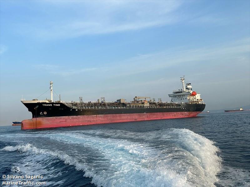 trans tind (Chemical/Oil Products Tanker) - IMO 9594054, MMSI 311001289, Call Sign C6GM7 under the flag of Bahamas