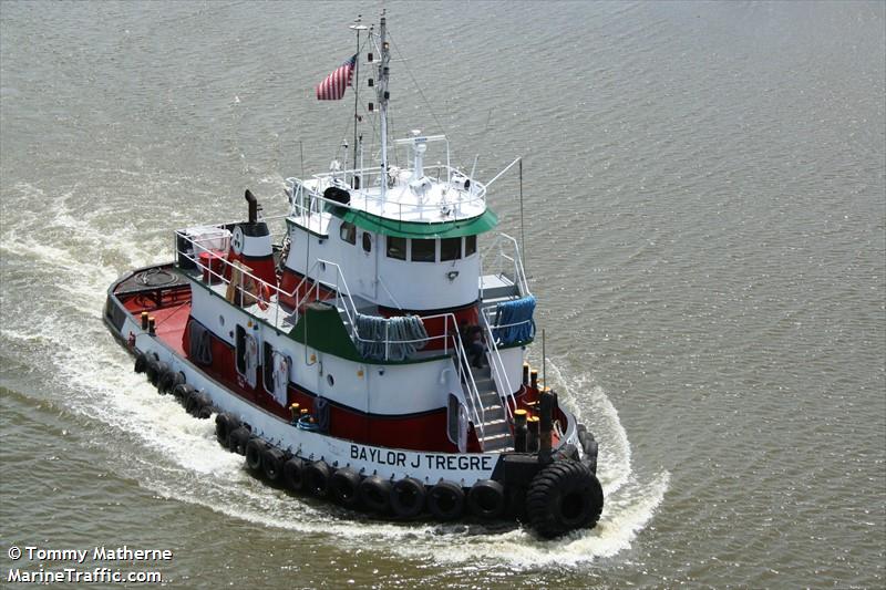 baylor j tregre (Tug) - IMO , MMSI 368316160, Call Sign WDN8290 under the flag of United States (USA)