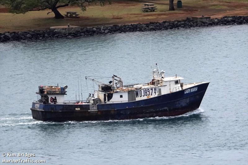 lady maria (Fishing vessel) - IMO , MMSI 367396410, Call Sign WCY9275 under the flag of United States (USA)
