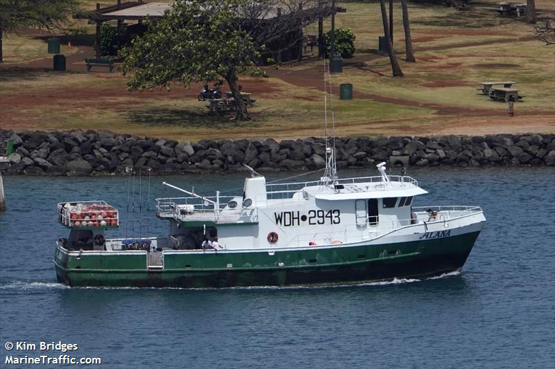 alana (Fishing vessel) - IMO , MMSI 367602750, Call Sign WDH2943 under the flag of United States (USA)