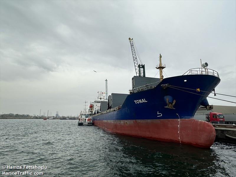 tonal (General Cargo Ship) - IMO 9576129, MMSI 538010684, Call Sign V7A7257 under the flag of Marshall Islands