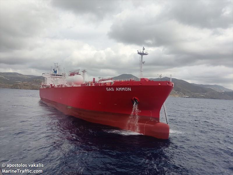 gas ammon (LPG Tanker) - IMO 9934474, MMSI 636022033, Call Sign 5LGW2 under the flag of Liberia