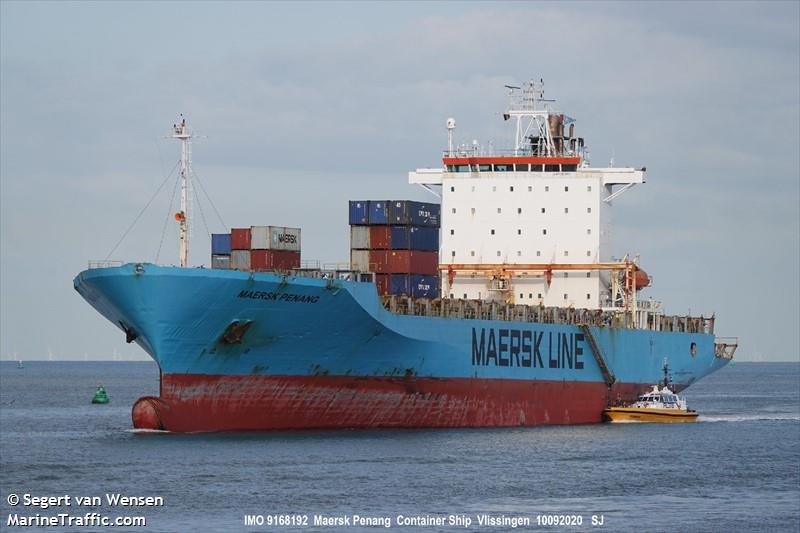 maersk penang (Container Ship) - IMO 9168192, MMSI 636020265, Call Sign D5YK3 under the flag of Liberia