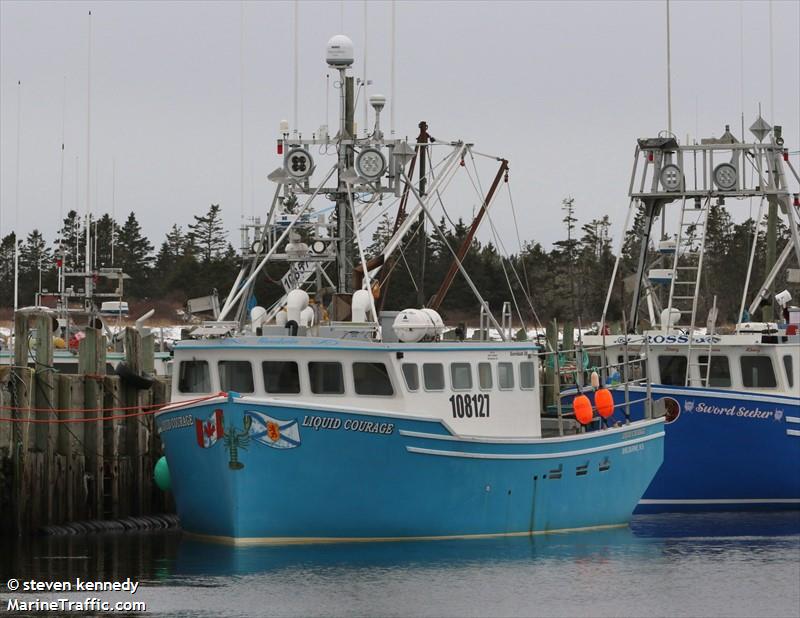 liquid courage (Fishing vessel) - IMO , MMSI 316030715, Call Sign CH 16 under the flag of Canada