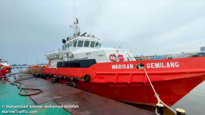 eastmal teguh (Offshore Tug/Supply Ship) - IMO 9529384, MMSI 533983000, Call Sign 9MID8 under the flag of Malaysia