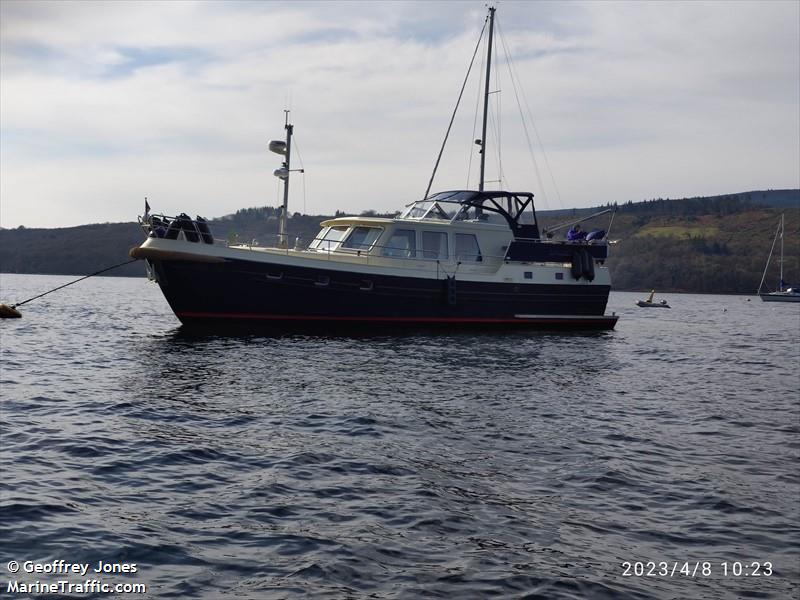 new dawn (Pleasure craft) - IMO , MMSI 235033023, Call Sign MLHE8 under the flag of United Kingdom (UK)