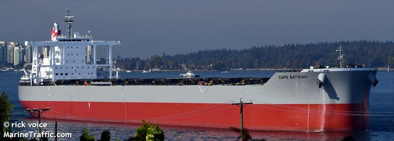 cape satsuki (Bulk Carrier) - IMO 9960136, MMSI 636023130, Call Sign 5LMC8 under the flag of Liberia