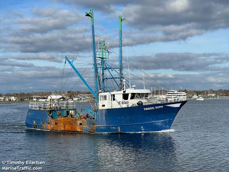 three sons (Fishing vessel) - IMO , MMSI 368261960 under the flag of United States (USA)