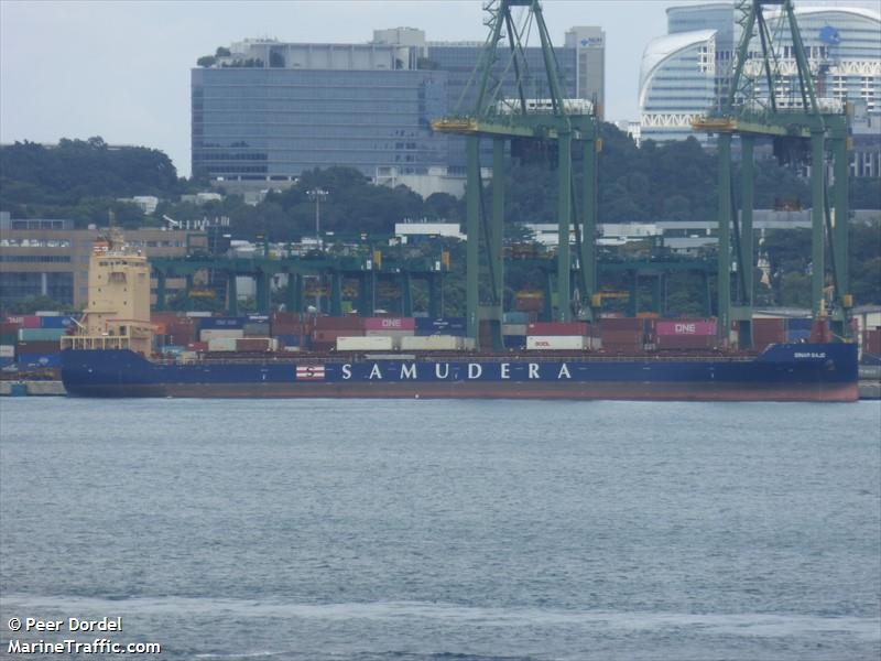sinar bajo (Container Ship) - IMO 9942287, MMSI 563196200, Call Sign 9V9068 under the flag of Singapore