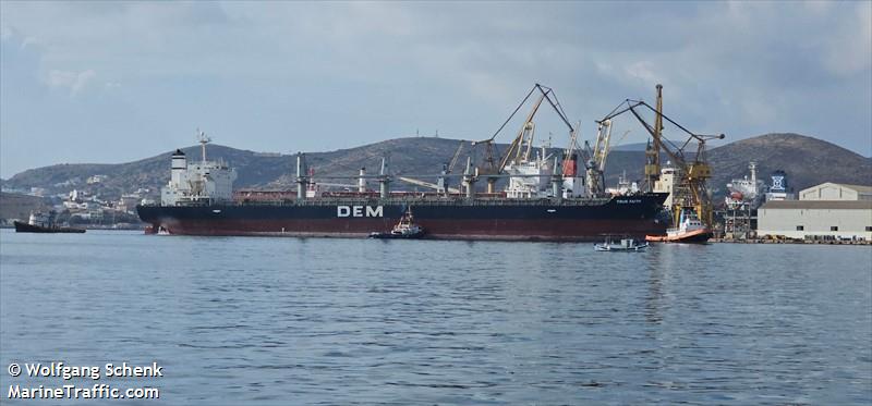 true faith (Bulk Carrier) - IMO 9412610, MMSI 314772000, Call Sign 8PQO1 under the flag of Barbados