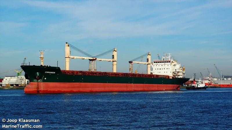 cinnamon (Bulk Carrier) - IMO 9239800, MMSI 538010701, Call Sign V7A7284 under the flag of Marshall Islands