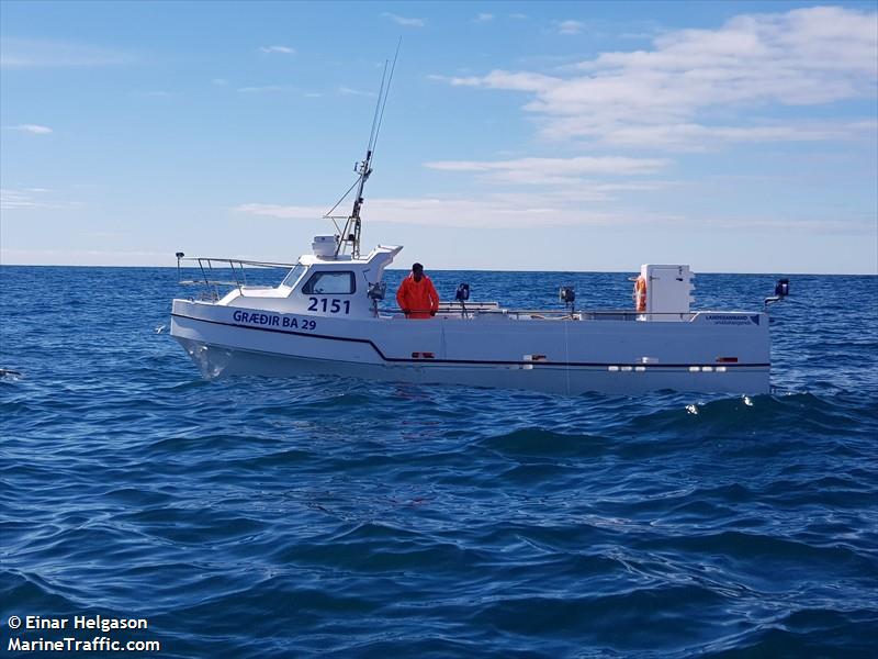 graedir (Fishing vessel) - IMO , MMSI 251540440, Call Sign 2151 under the flag of Iceland