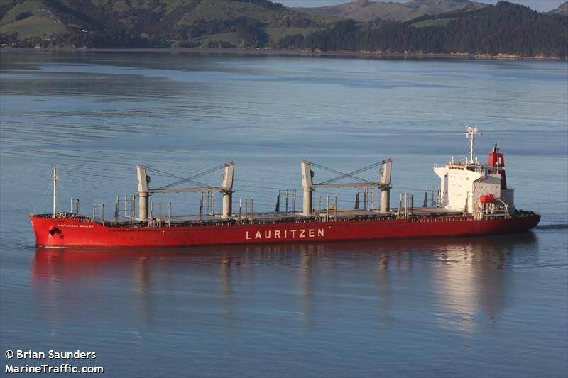 australian bulker (General Cargo Ship) - IMO 9755921, MMSI 219549000, Call Sign OURR2 under the flag of Denmark