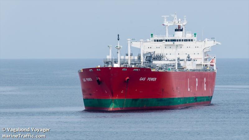 gas power (LPG Tanker) - IMO 9522415, MMSI 373129000, Call Sign 3EVE2 under the flag of Panama