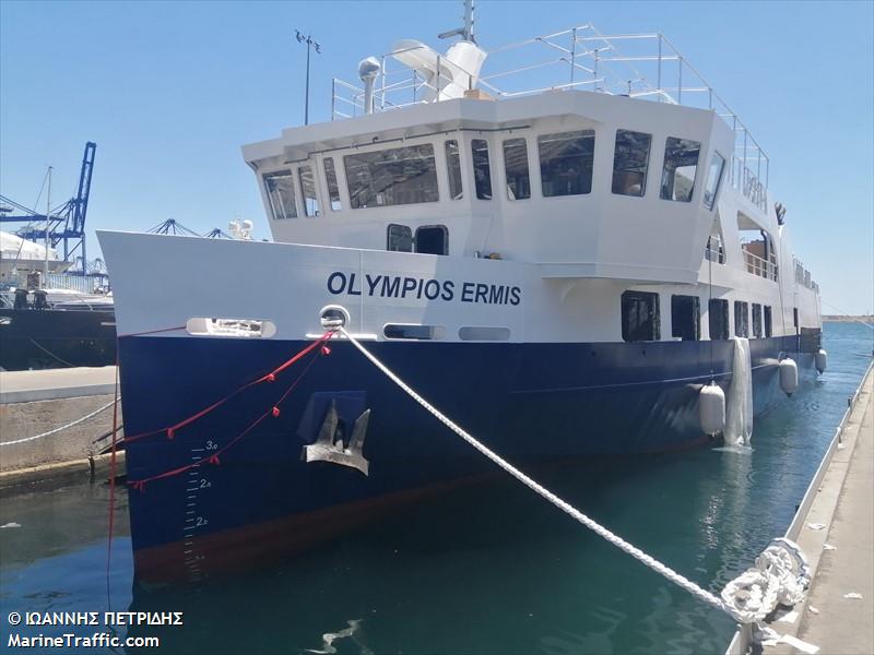 olympios ermis (Passenger/Ro-Ro Cargo Ship) - IMO 1032153, MMSI 240563500, Call Sign SVB4734 under the flag of Greece