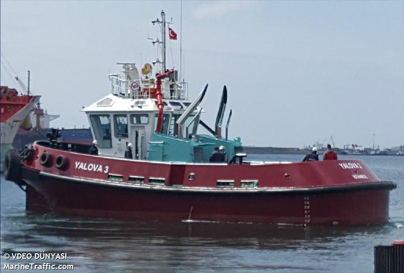 yalova 3 (Towing vessel) - IMO , MMSI 271047264, Call Sign TCA5802 under the flag of Turkey