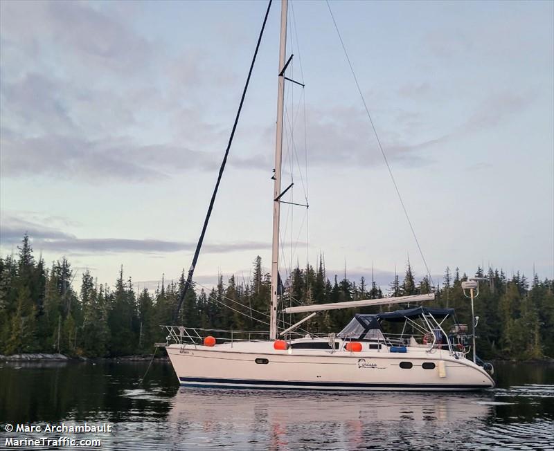 corissa (Sailing vessel) - IMO , MMSI 316035006 under the flag of Canada