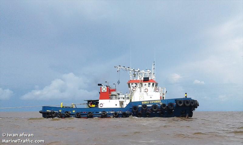 bomas expander (Tug) - IMO 9560584, MMSI 525021280, Call Sign YDB4180 under the flag of Indonesia