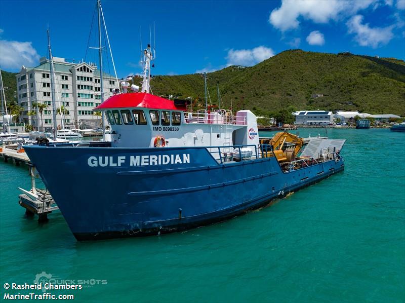 gulf meridian (Offshore Tug/Supply Ship) - IMO 8898350, MMSI 341082001, Call Sign V4EK5 under the flag of St Kitts & Nevis