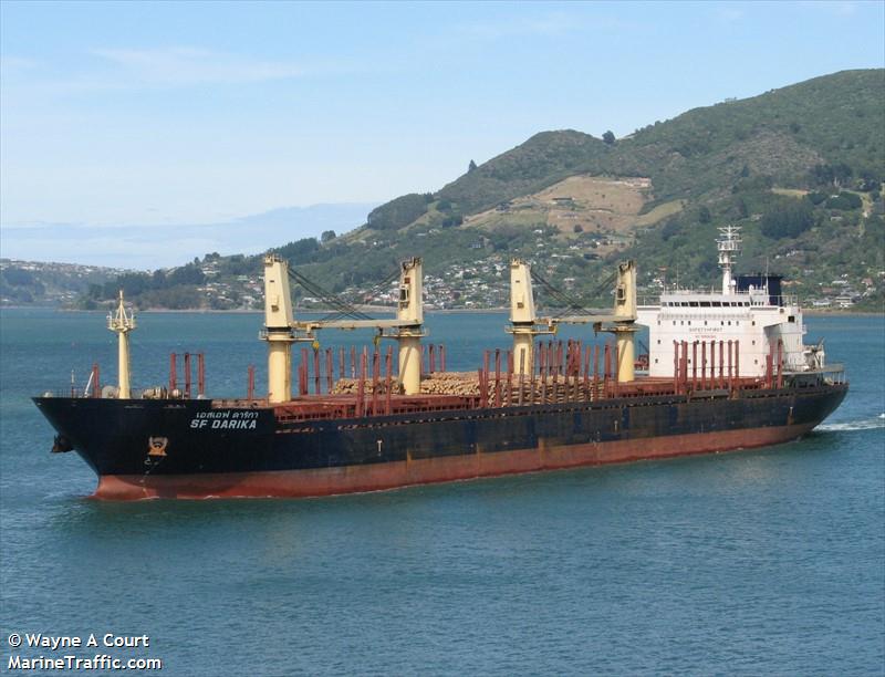 sf darika (Bulk Carrier) - IMO 9502752, MMSI 567622000, Call Sign HSB9024 under the flag of Thailand