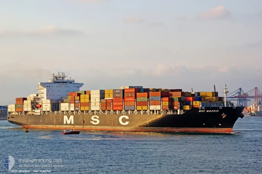 msc madrid (Container Ship) - IMO 9480198, MMSI 256151000, Call Sign 9HA5714 under the flag of Malta