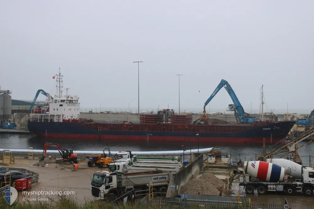 karen (General Cargo Ship) - IMO 9487603, MMSI 304108000, Call Sign V2RB6 under the flag of Antigua & Barbuda