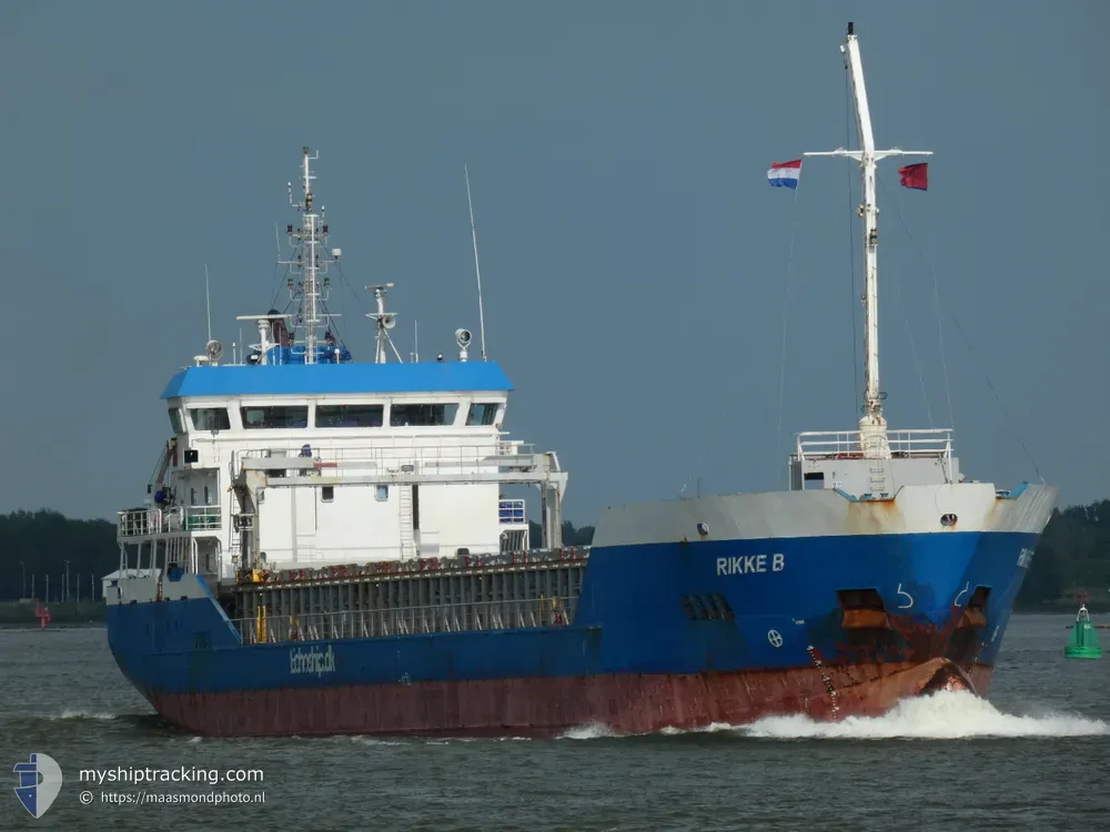 rikke b (General Cargo Ship) - IMO 9574315, MMSI 210524000, Call Sign 5BCM6 under the flag of Cyprus