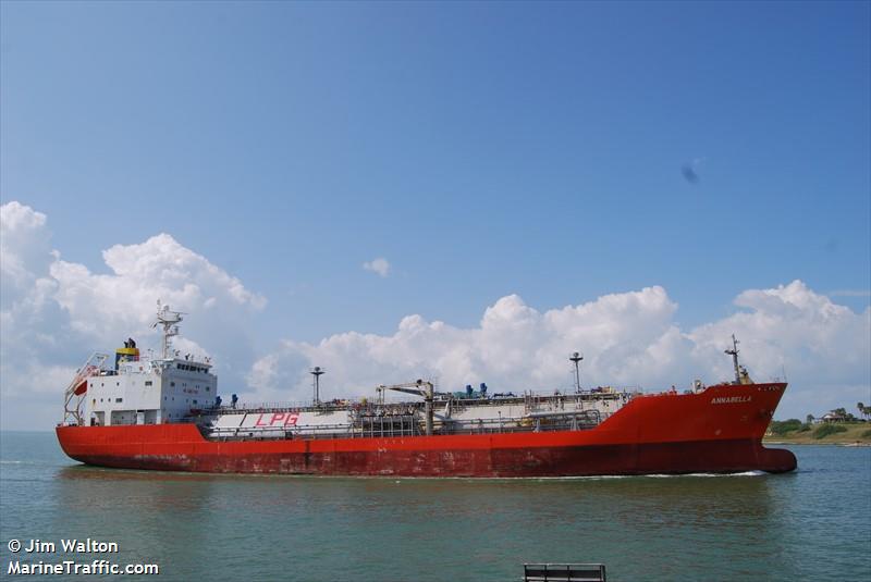 annabella (LPG Tanker) - IMO 9250684, MMSI 353599000, Call Sign H9KH under the flag of Panama