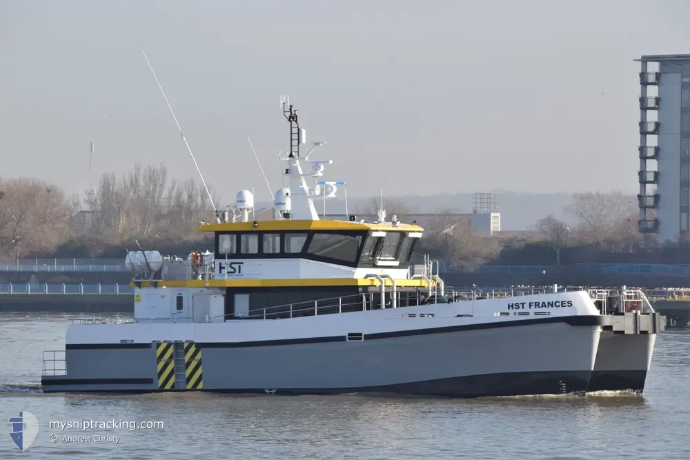 hst frances (Offshore Tug/Supply Ship) - IMO 9989156, MMSI 232046093, Call Sign MNDE2 under the flag of United Kingdom (UK)