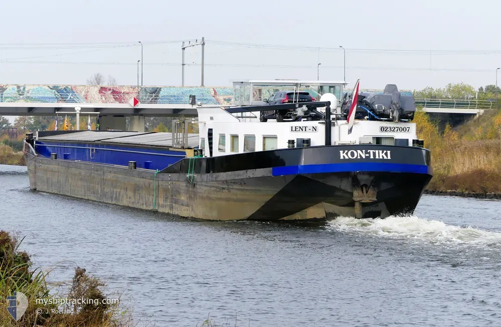 kon-tiki (Cargo ship) - IMO , MMSI 244372789, Call Sign PB8109 under the flag of Netherlands