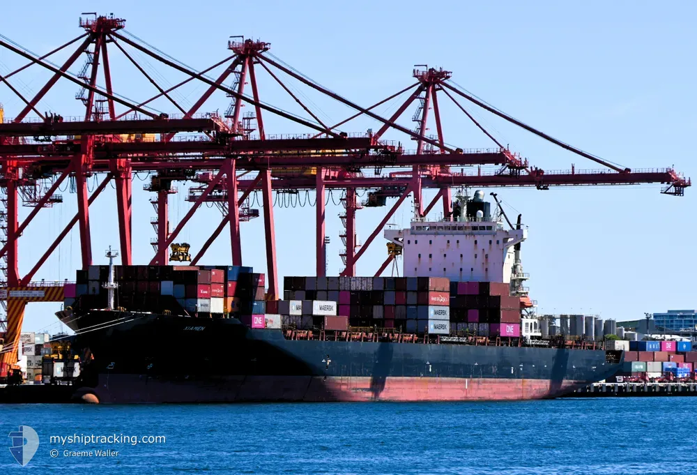 xiamen (Container Ship) - IMO 9318151, MMSI 636021857, Call Sign 5LGA7 under the flag of Liberia