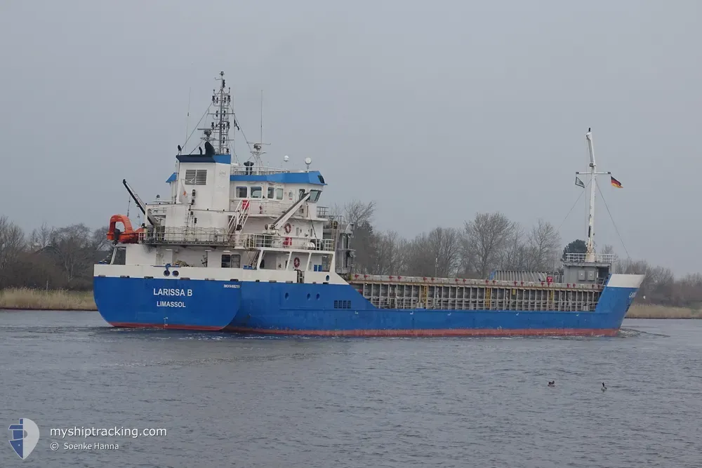 larissa b (General Cargo Ship) - IMO 9466219, MMSI 210533000, Call Sign 5BCW6 under the flag of Cyprus