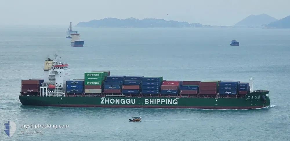 zhong gu da lian (Container Ship) - IMO 9809227, MMSI 413381170, Call Sign BSIA5 under the flag of China