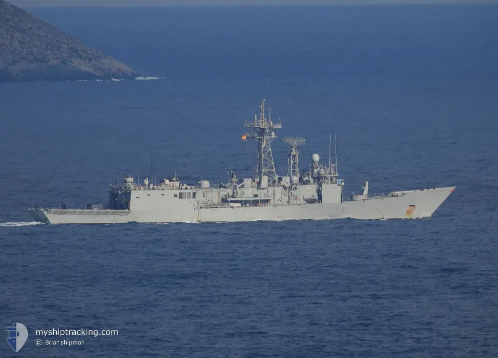 nato warship f-81 (Military ops) - IMO , MMSI 224965000 under the flag of Spain