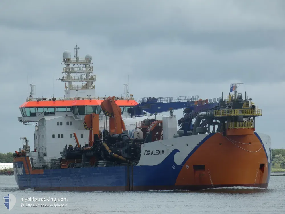 vox alexia (Hopper Dredger) - IMO 9891763, MMSI 245734000, Call Sign PDFZ under the flag of Netherlands