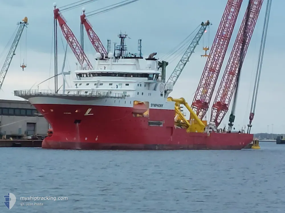 symphony (Offshore Support Vessel) - IMO 9492581, MMSI 253830000, Call Sign LXTT under the flag of Luxembourg