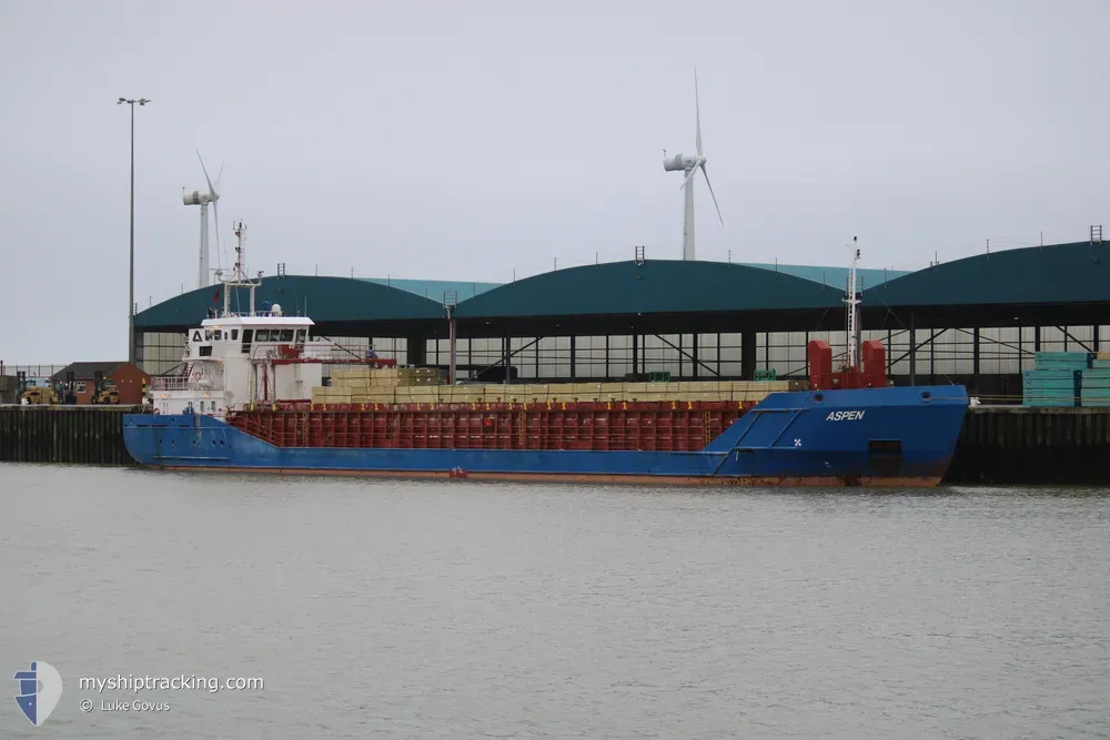 aspen (General Cargo Ship) - IMO 9195389, MMSI 210553000, Call Sign 5BDK6 under the flag of Cyprus