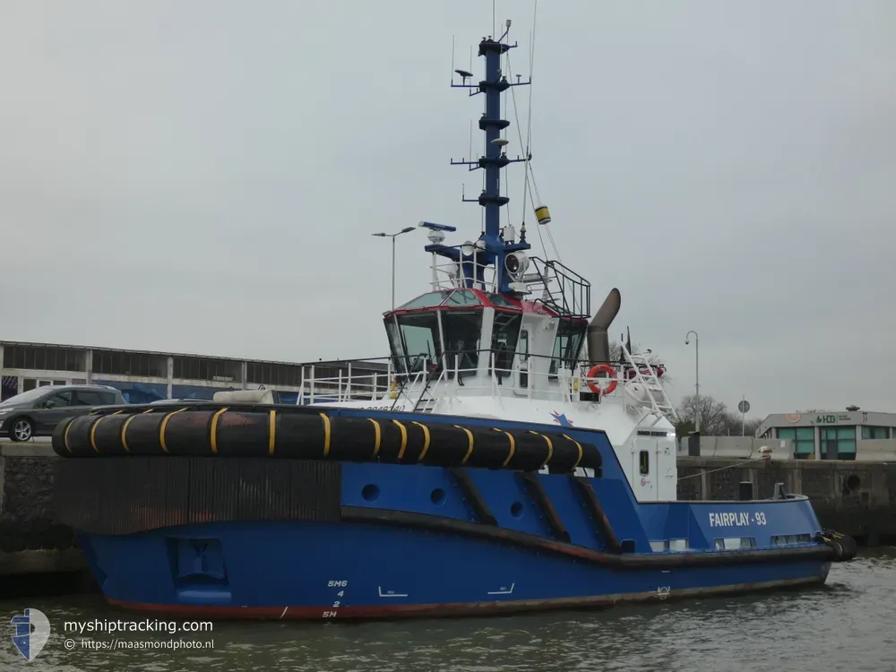 fairplay-93 (Tug) - IMO 9949340, MMSI 246234000, Call Sign PFQH under the flag of Netherlands