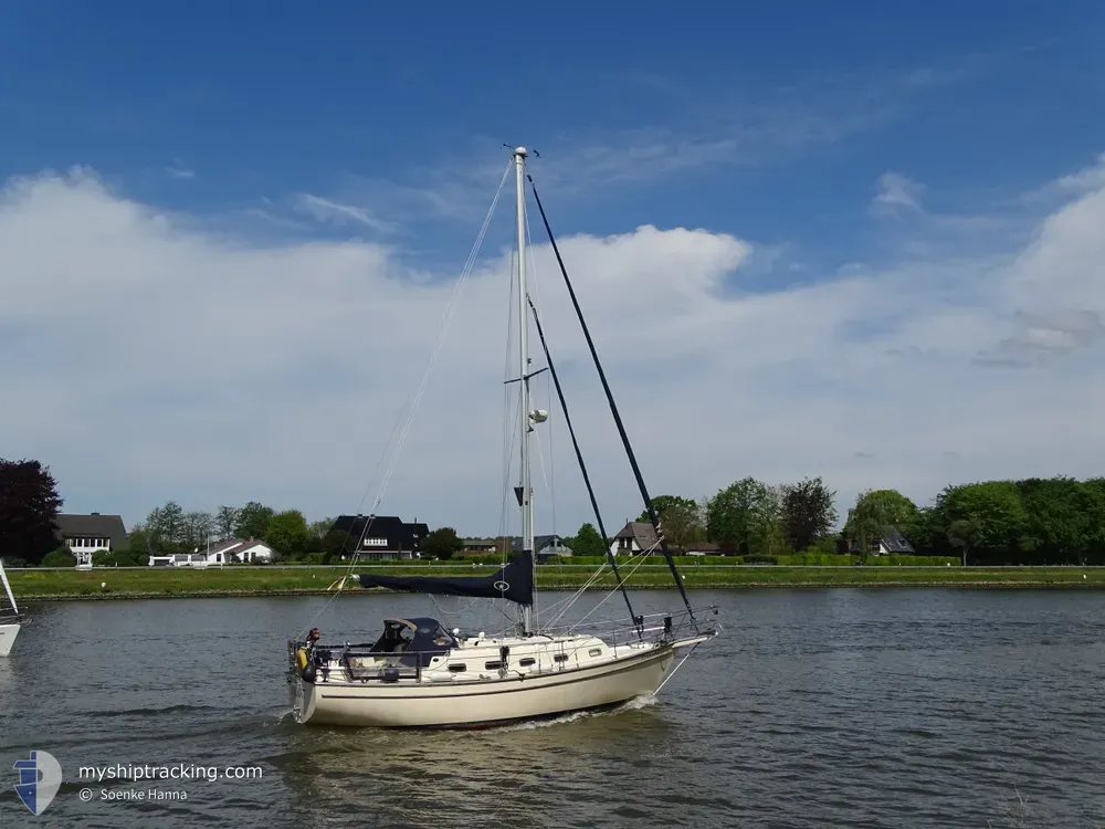 sv tiamat (Sailing vessel) - IMO , MMSI 211325310, Call Sign DF7150 under the flag of Germany