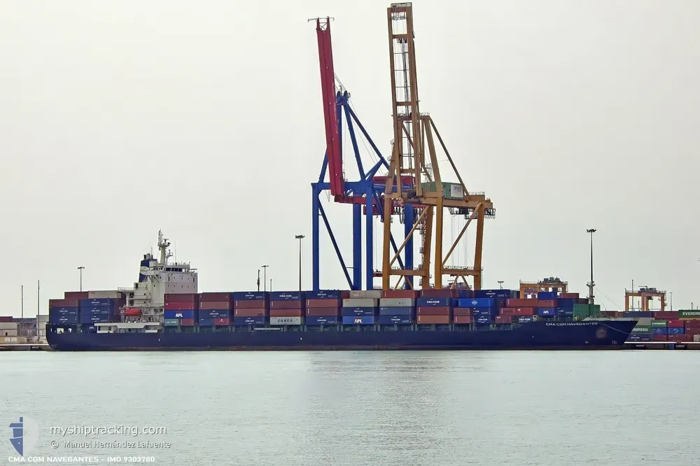 cma cgm navegantes (Container Ship) - IMO 9303780, MMSI 256144000, Call Sign 9HA5712 under the flag of Malta