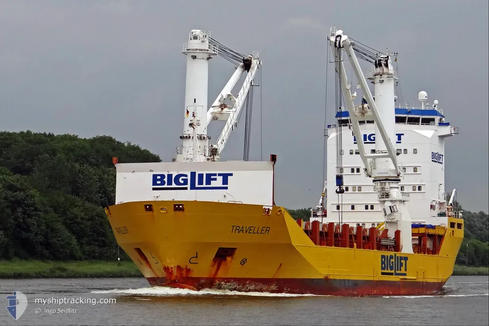 traveller (General Cargo Ship) - IMO 9204726, MMSI 538010388, Call Sign V7A5974 under the flag of Marshall Islands