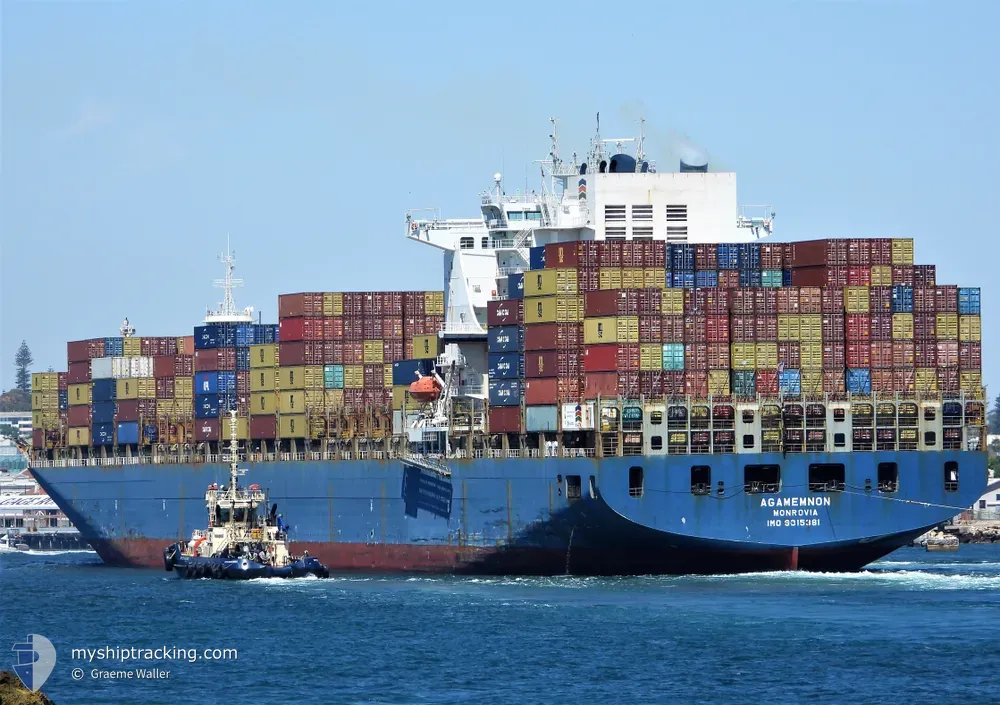 msc agamemnon (Container Ship) - IMO 9315381, MMSI 255803260, Call Sign CQQR under the flag of Madeira