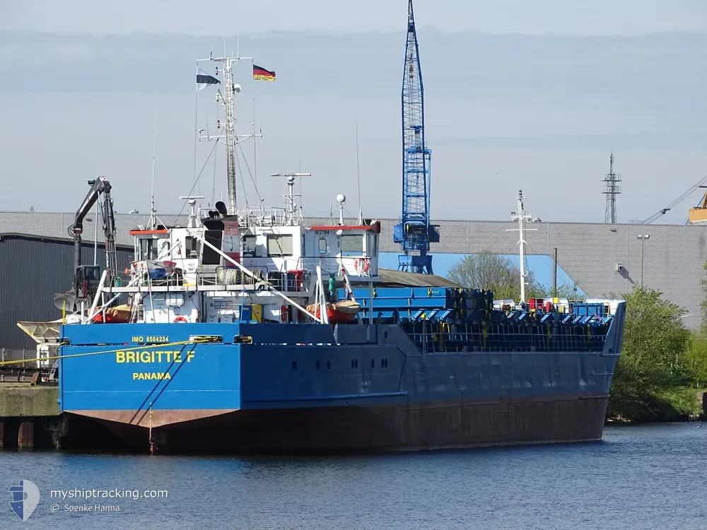 brigitte f (General Cargo Ship) - IMO 8504234, MMSI 352001875, Call Sign 3E2784 under the flag of Panama