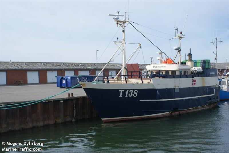 t138 poseidon gilnet (Fishing vessel) - IMO , MMSI 219837000, Call Sign XP4826 under the flag of Denmark