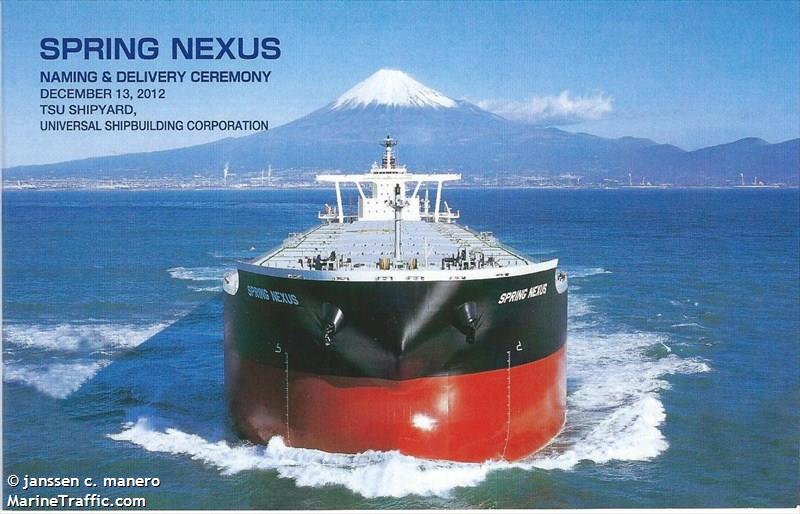 spring nexus (Bulk Carrier) - IMO 9595400, MMSI 355354000, Call Sign 3FHP6 under the flag of Panama
