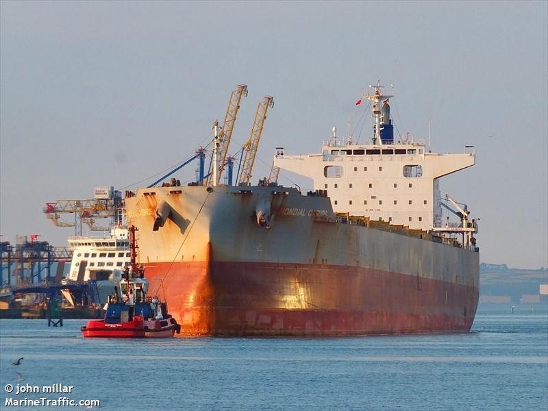 mondial cosmos (Bulk Carrier) - IMO 9801196, MMSI 538007422, Call Sign V7CO9 under the flag of Marshall Islands