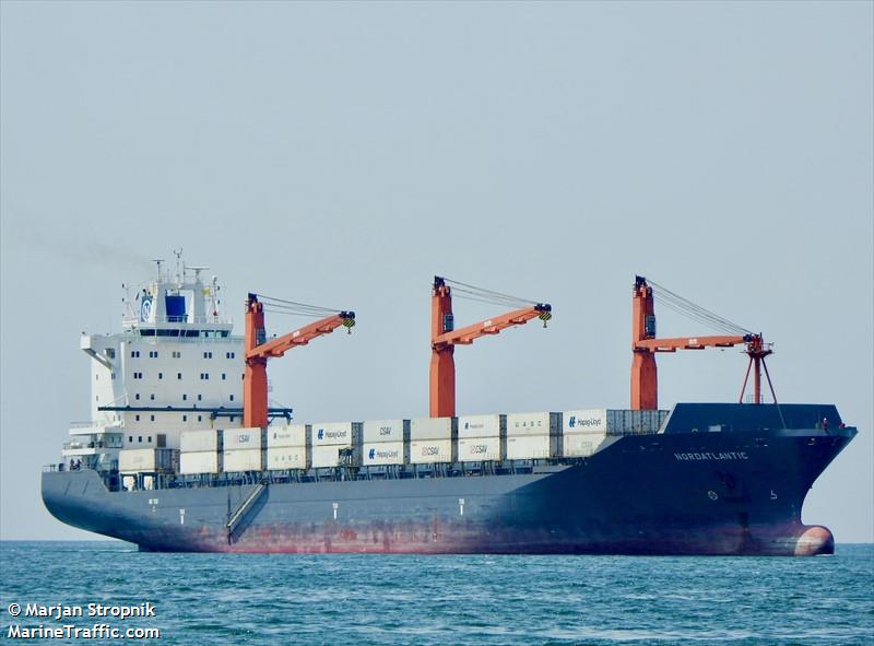 nordatlantic (Container Ship) - IMO 9241451, MMSI 255806173, Call Sign CQAH3 under the flag of Madeira