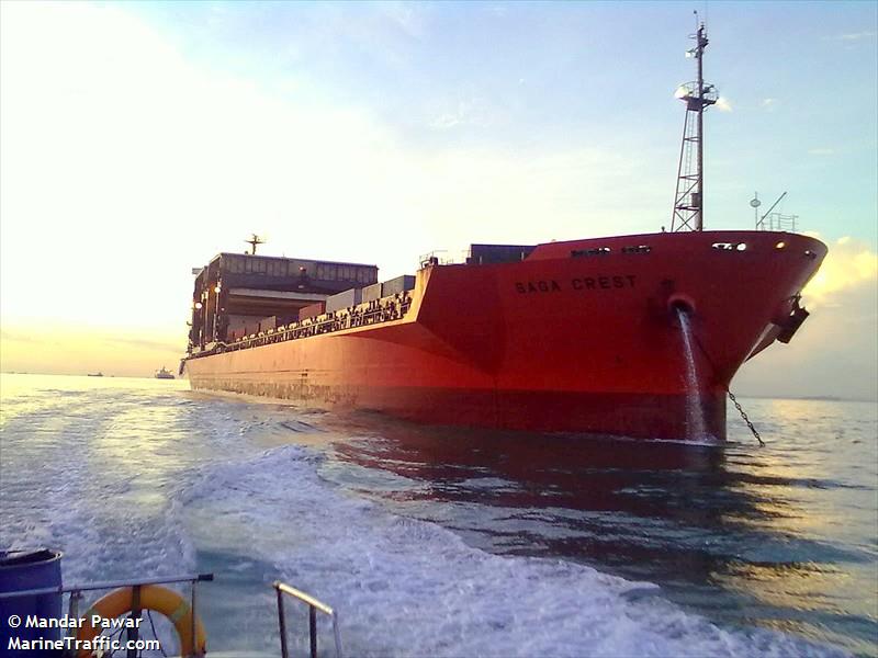 saga crest (General Cargo Ship) - IMO 9014066, MMSI 477818000, Call Sign VRWR7 under the flag of Hong Kong