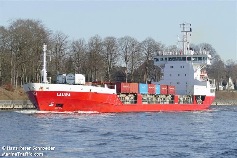 laura (General Cargo Ship) - IMO 9126223, MMSI 230350000, Call Sign OJHH under the flag of Finland