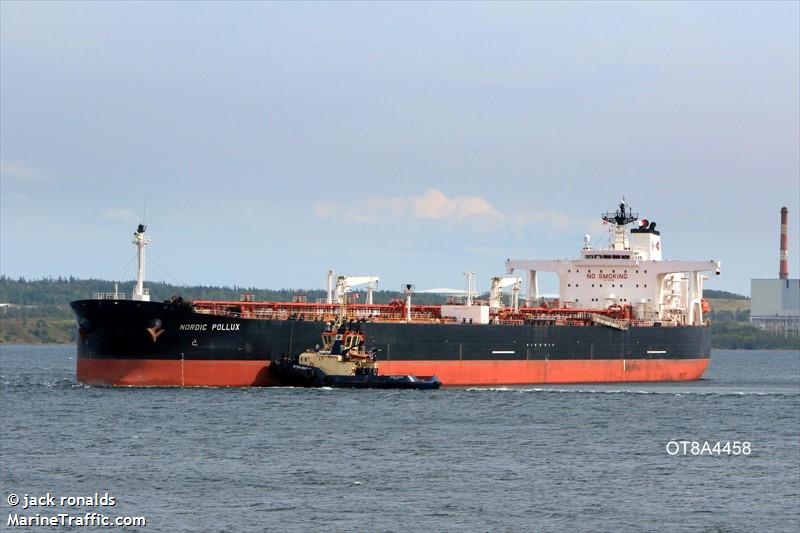 nordic pollux (Crude Oil Tanker) - IMO 9239848, MMSI 319099500, Call Sign ZGFT8 under the flag of Cayman Islands